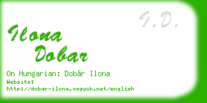 ilona dobar business card